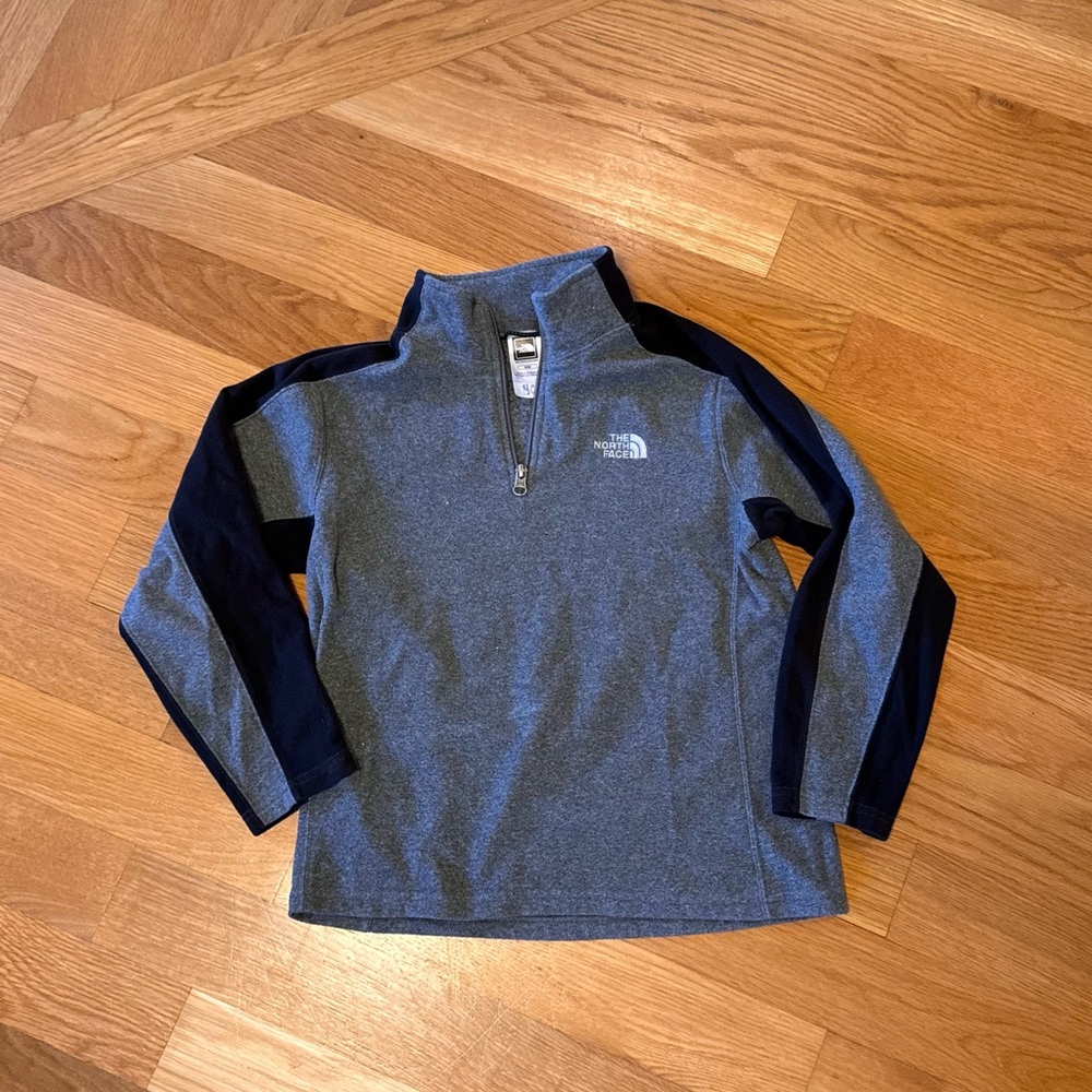 The North Face Kids Gray and Black Pullover